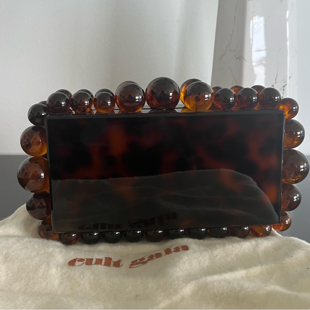 Cult Gaia Eos Tortoise Box Clutch